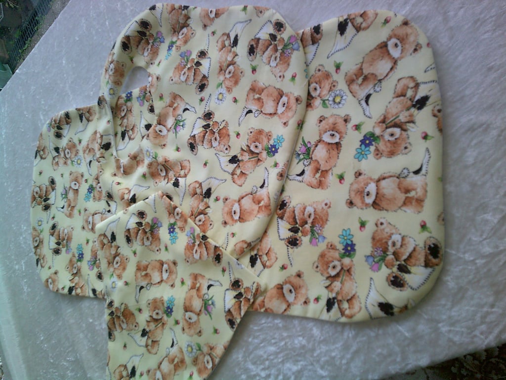 Baby Burp Cloth with Bib and Dribble Bib