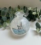 Decoupage Small Glass Bud Vase :Boat, Upcycled - Image 3