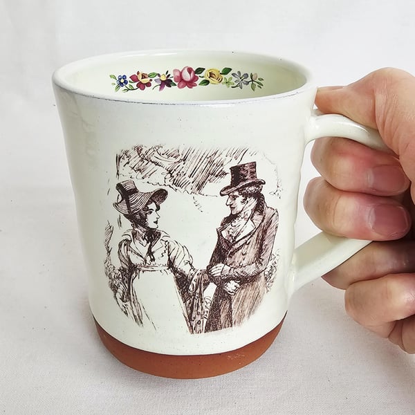 Handmade Jane Austen 'Emma' mug, Jane Austen quotation