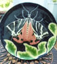 Tiger Moth Ceramic Plate - Hand Sculpted - by Jacqueline Talbot Designs - Image 1