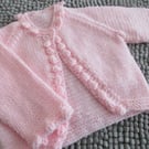 16" Baby Bobble Edged Cardigan