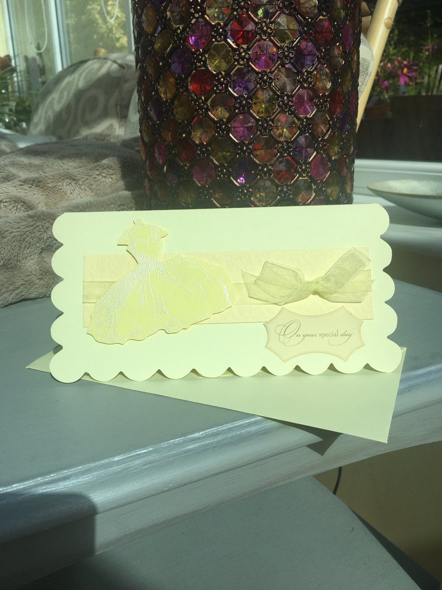 Stylish dress On your special day birthday or anniversay card