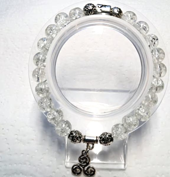 Stretch Crackle Bead Sagittarius  Bracelet 
