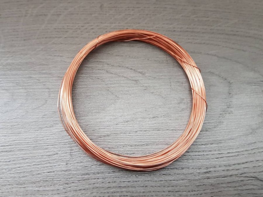 25 Gauge (0.45 mm) Bare Dead Soft Copper Wire - 15 Meters