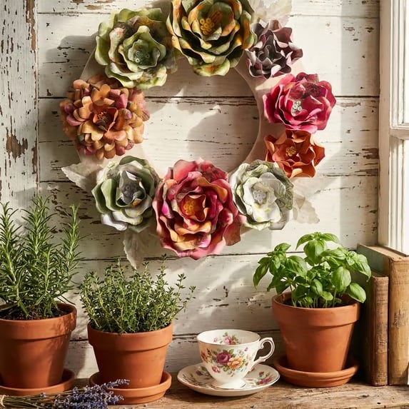 Handmade Floral Wreath