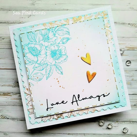Love Always Greeting Card - valentine card, anniversary, wedding, engagement