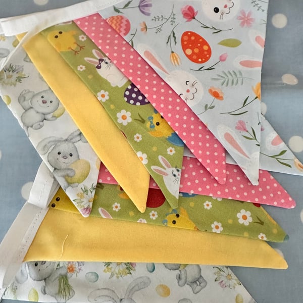 Easter Cotton Fabric Bunting, 