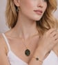 Black and gold Jewelry Set Handmade Polymer Clay Necklace, Earrings, Bracelet