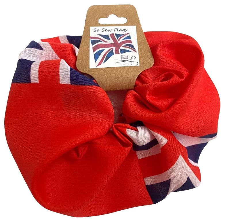 Red Ensign Colonial Flag Hair Scrunchie Scrunchies Accessory Band Elastic