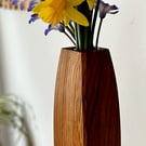 Beautiful Handmade Oak Vase for dried or freshly cut flowers