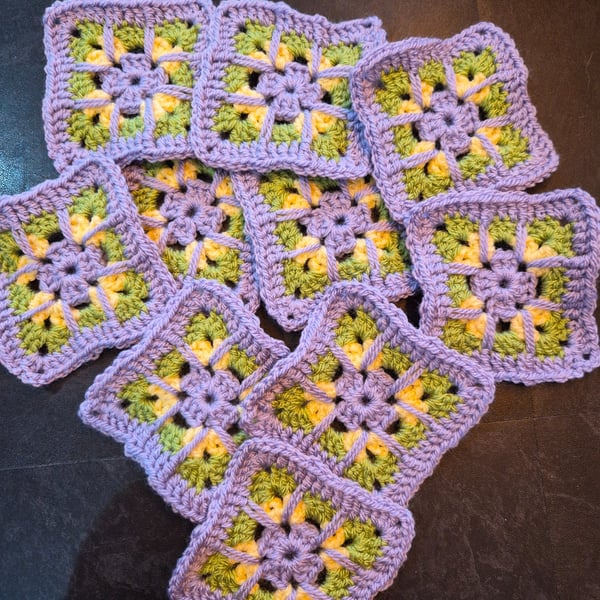 Handmade Crochet Granny Squares