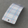 Red and blue checked hair slide