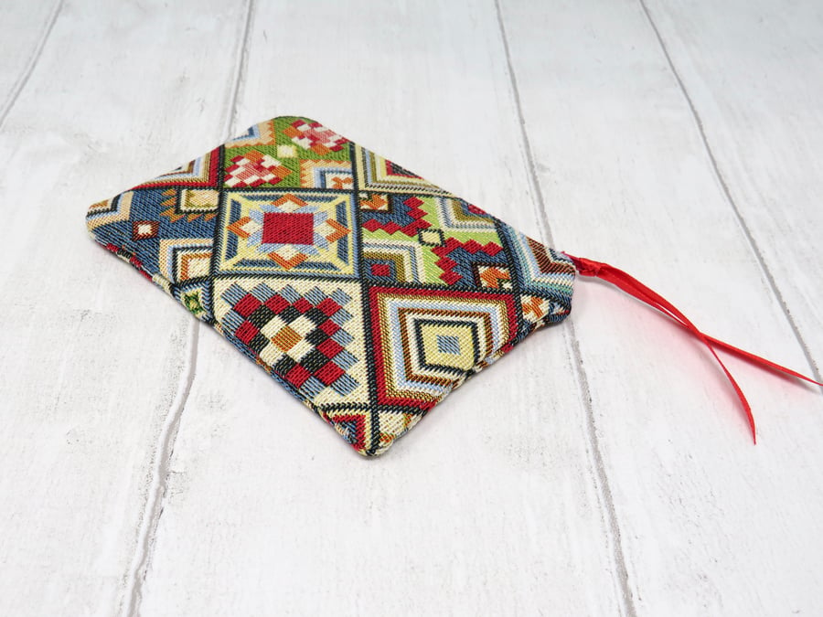 Geometric patterned  coin purse