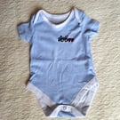 Train, vest, age 3-6 months, hand embroidered