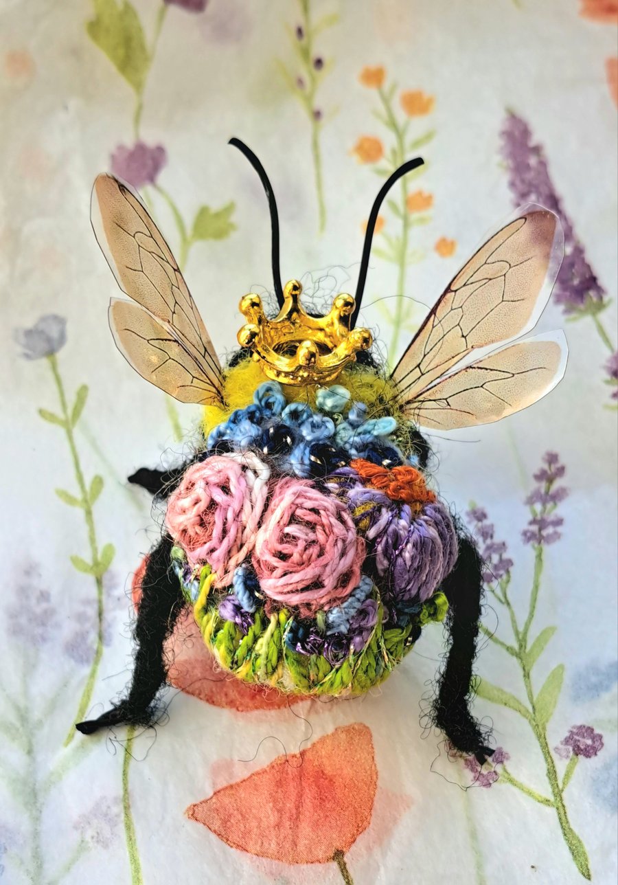Embroidered Queen Bee 