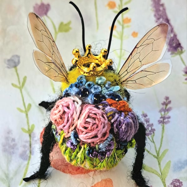 Embroidered Queen Bee 