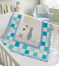 Hand Quilted Mr P Rabbit Baby or Toddler Quilt - Image 2