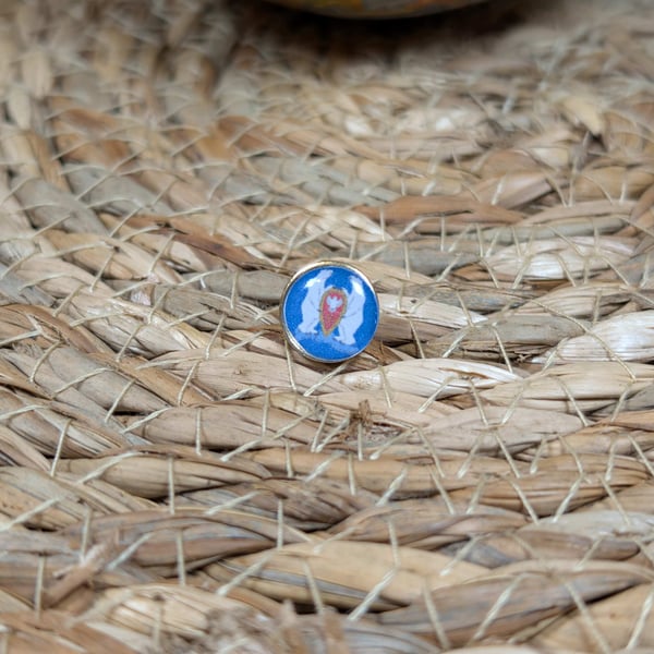 Novaya Zemlya Flag Map Pin – Russian Arctic Travel Map Push Pin for Wooden Maps