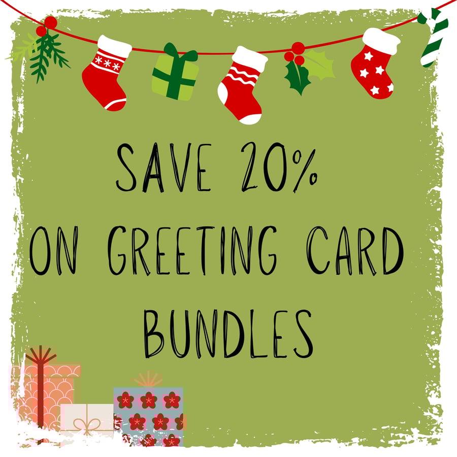Mix and Match Christmas Greeting Card Bundle - Save 20% with a bundle