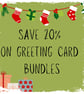 Mix and Match Christmas Greeting Card Bundle - Save 20% with a bundle