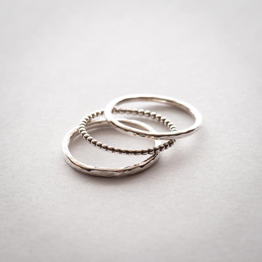 Sterling Silver Stacking Rings