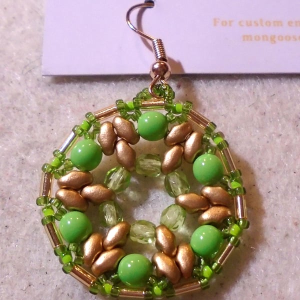 1920s-style bead earrings (customisable)
