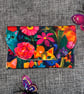 Gift Card Wallet Purse, Bright Multi Cat Design