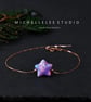 Large Light Blue Star 3D Opal With 925 Sterling Silver Bracelet - Image 8