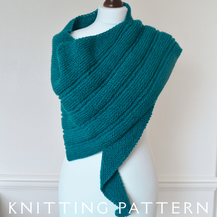 The Amara Shawl Knitting Pattern PDF Version By Email