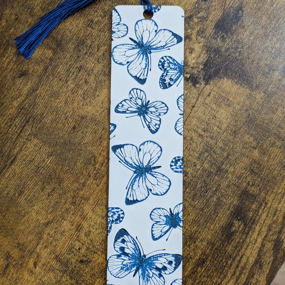 Butterfly bookmark with 3D effect books nature