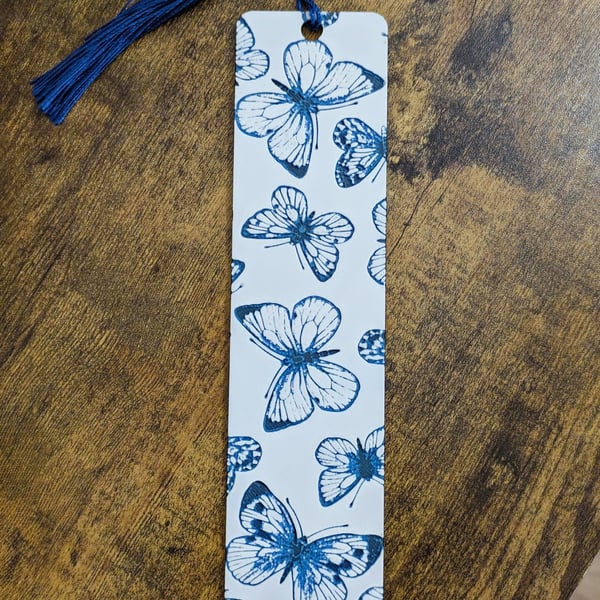 Butterfly bookmark with 3D effect books nature