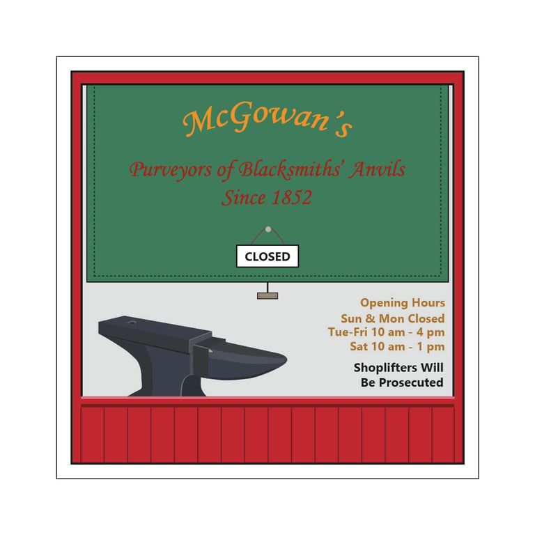 Anvil Shop Postcard