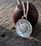 STERLING SILVER Blue Lace Agate pendant, Handmade Urban Jewellery