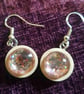 Wooden glass holographic earings  - Image 2