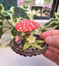 Cottagecore Woodland Mushroom Ornament - Made to Order - Image 2