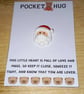 Christmas pocket hug Christmas Santa-Handmade Christmas pocket hug