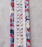 Bookmark - vintage drawn thread work blue, red and white - Image 4