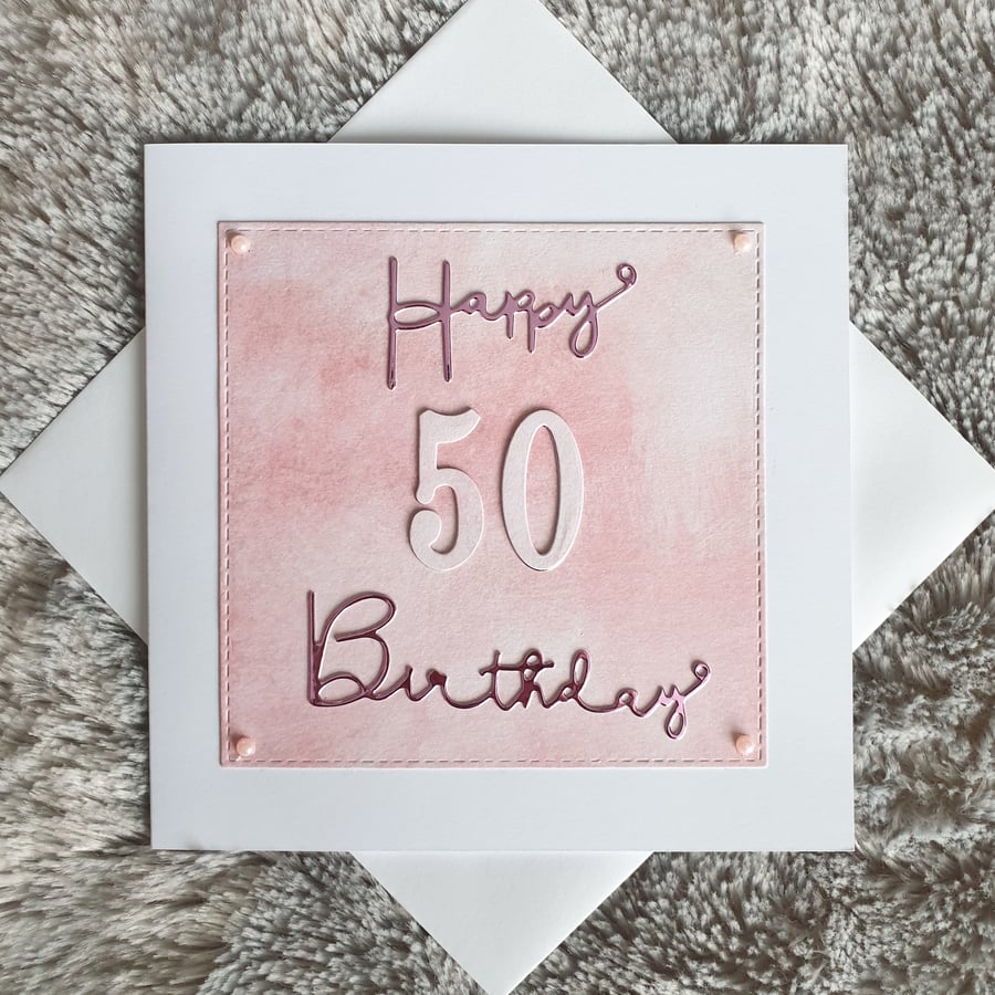 50th Birthday Card 