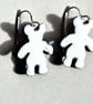 white bear earrings - Image 2