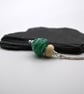 green sea cone lampwork glass pendant necklace - Image 3