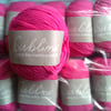 50g SUBLIME EXTRA FINE MERINO DK in Flounce fuschia pink