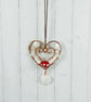 Copper Hanging Decoration with Pearls, Glass and Shell Beads - Image 4