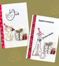 Christmas card for the dog, from the dog , cute dog card with gifts, dog lover  - Image 6
