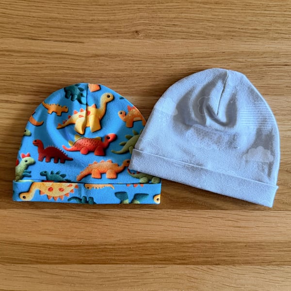 Newborn Baby Hats, Beanie hats. 2 PK. Ideal for the newborn baby 0-3mths - BE17