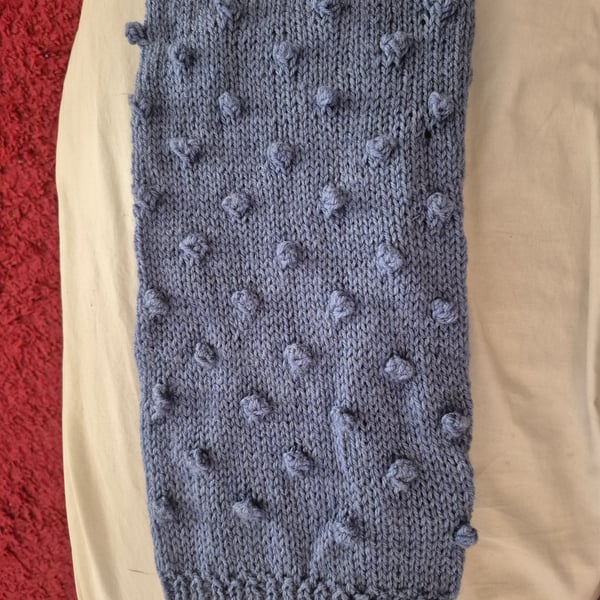 Hand knitted dog coat 