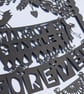 Large Bespoke Custom Personalised Handmade Banner Bunting Papercut - Image 4