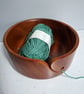 Hand-turned wooden yarn bowl - large
