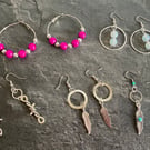 Bundle of 5 pairs designer earrings. 