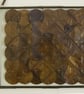 Chestnut Circle Square Kaleidoscopic Leaf Pane - Image 4