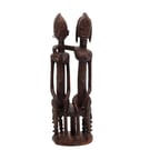 Dogon Couple figurine, african statue, 3d printed tribal art, Mali west africa